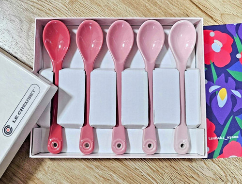 Set cucchiai fiori rosa - set, 5