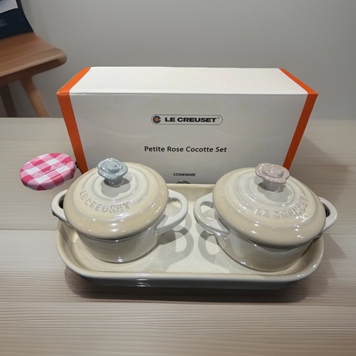 Cocotte fiori rosa - , creuset