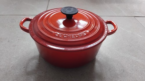 Cocotte creuset rouge ronde - rouge,